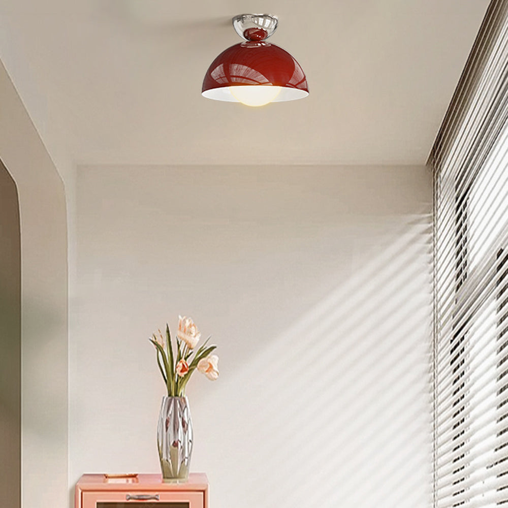 Aurora Minimalist Metal LED Flush Mount Ceiling Light