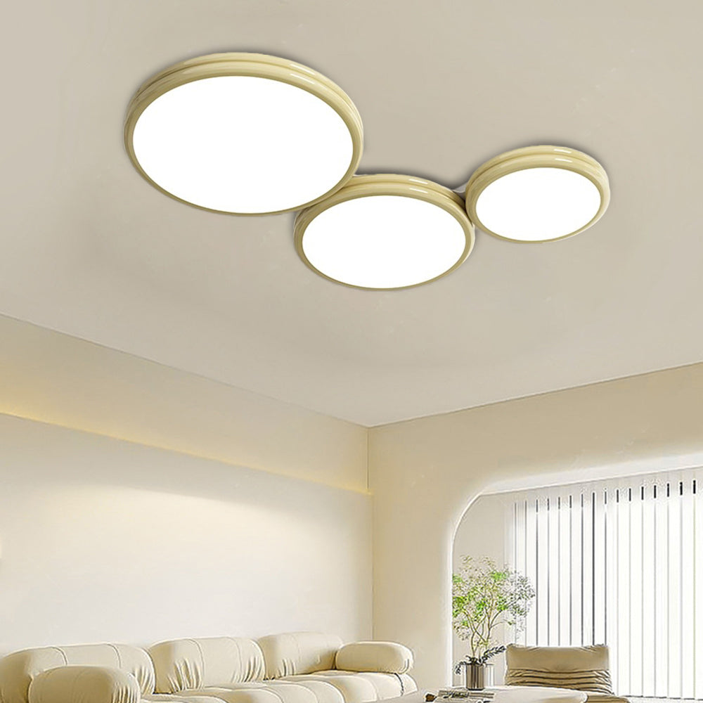 NovaLume Modern LED Flush Mount Ceiling Light for Living Room