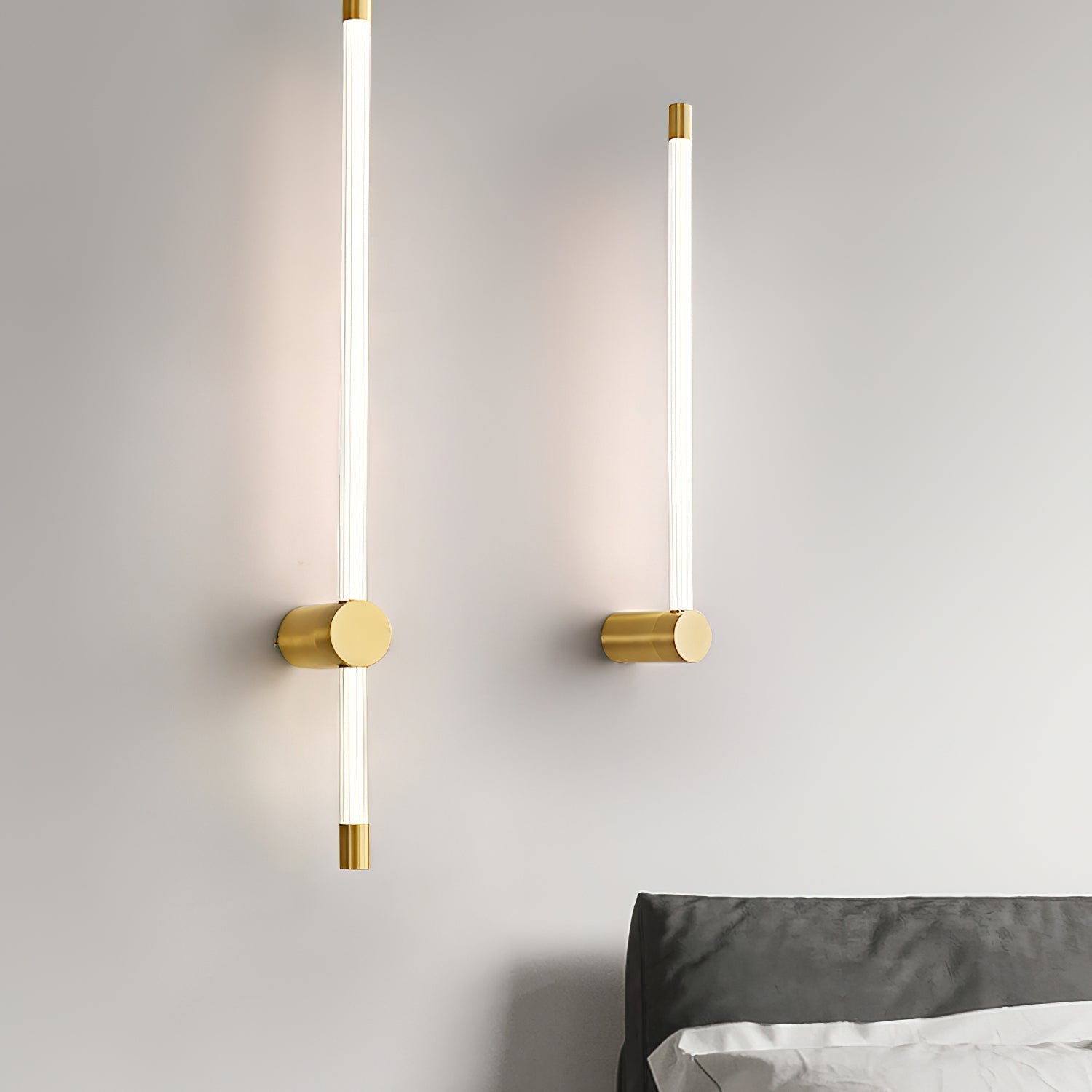 Aster Linear LED Wall Light Copper Finish