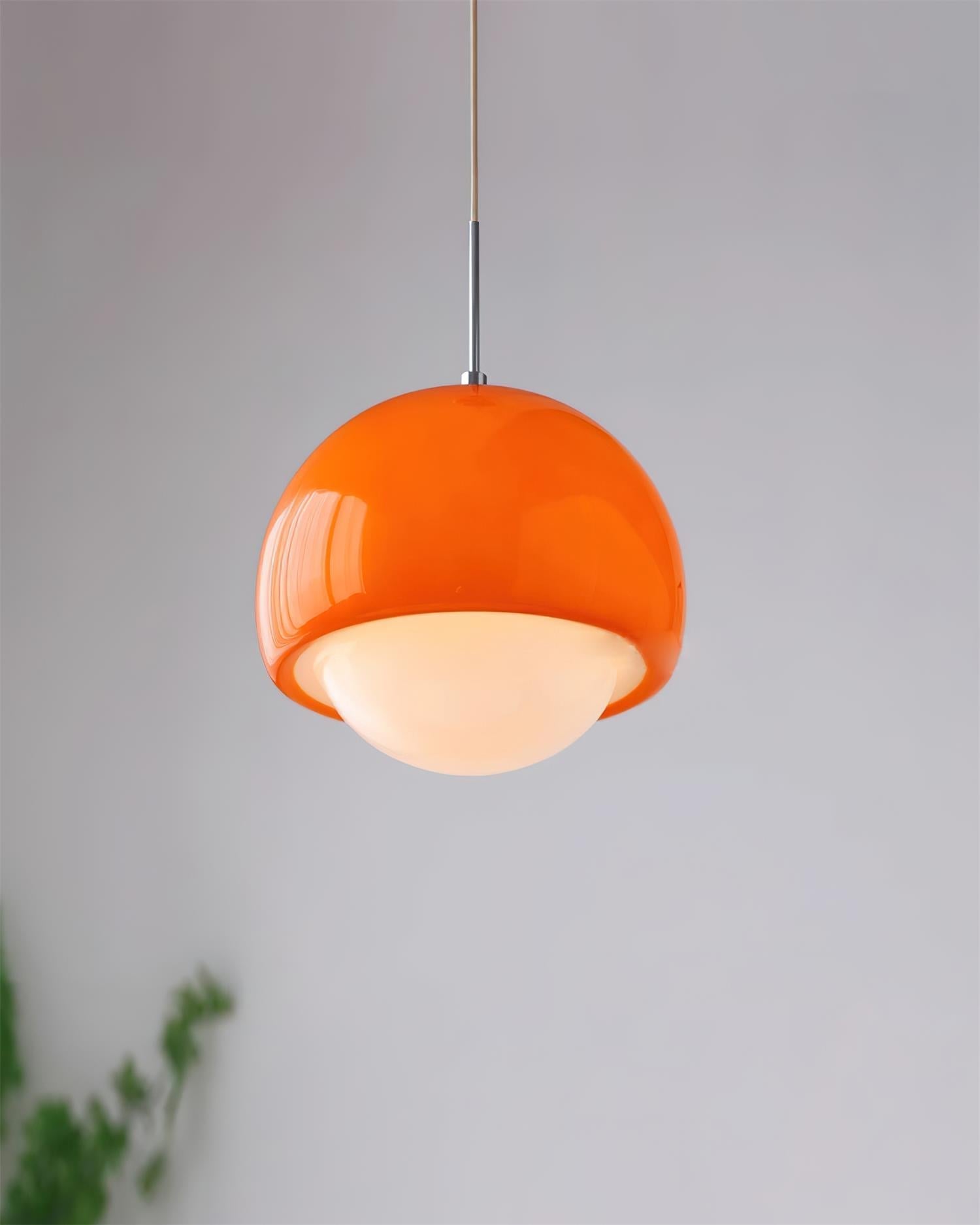 Pendant Light Glass Globe Colorful Soft Illumination