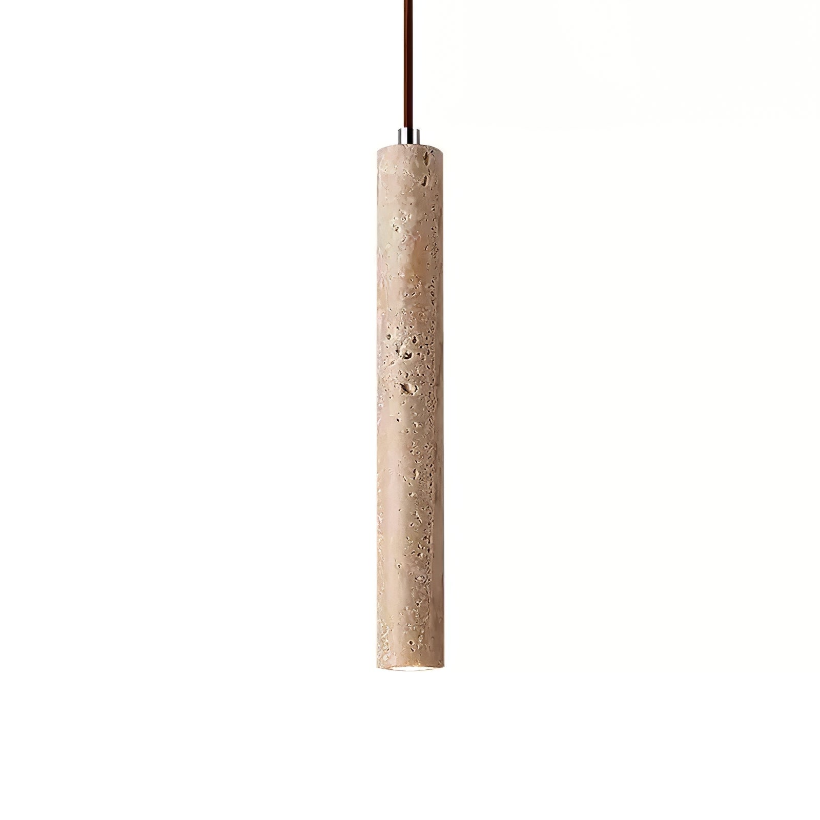 Travertine Cylindrical Pendant Light For Indoor Ambience