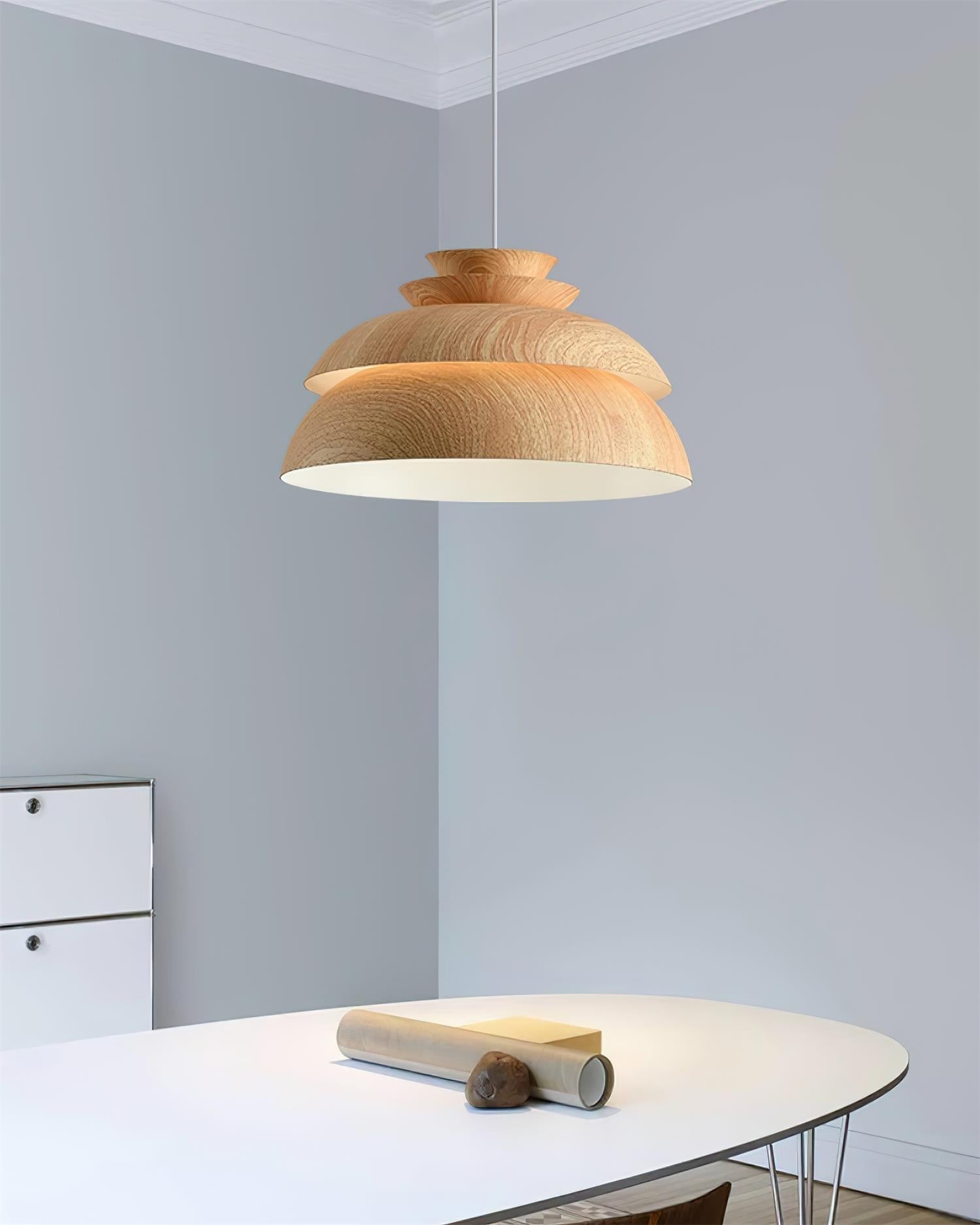 Layered Aluminum Dome Modern Pendant Lamp
