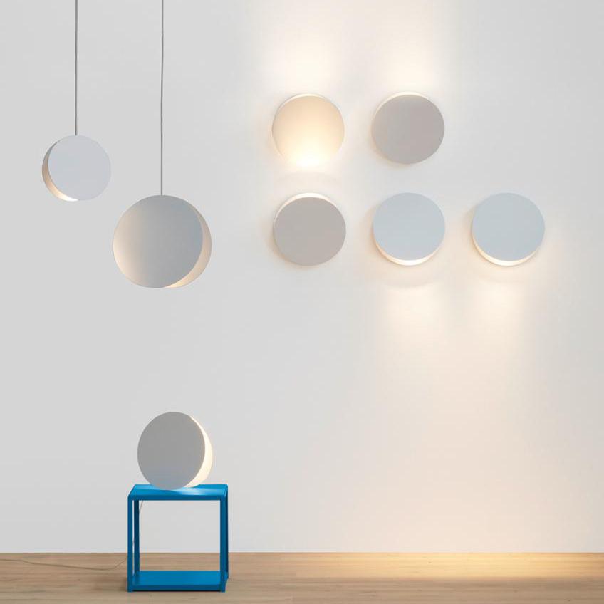 Dimmable Round Metal Pendant Light With 6 Color Options