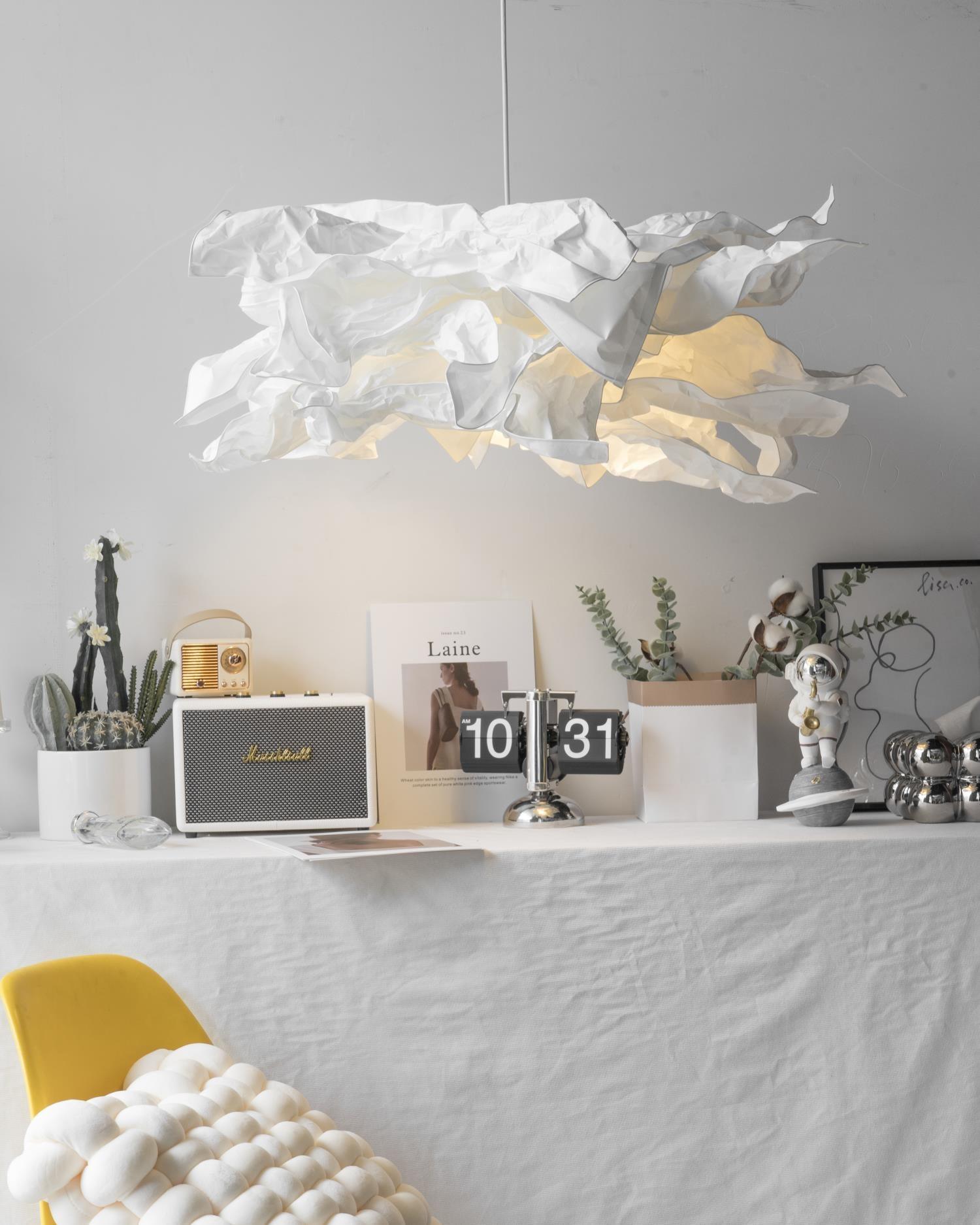 Origami Paper Pendant Light With Soft Ambient Glow