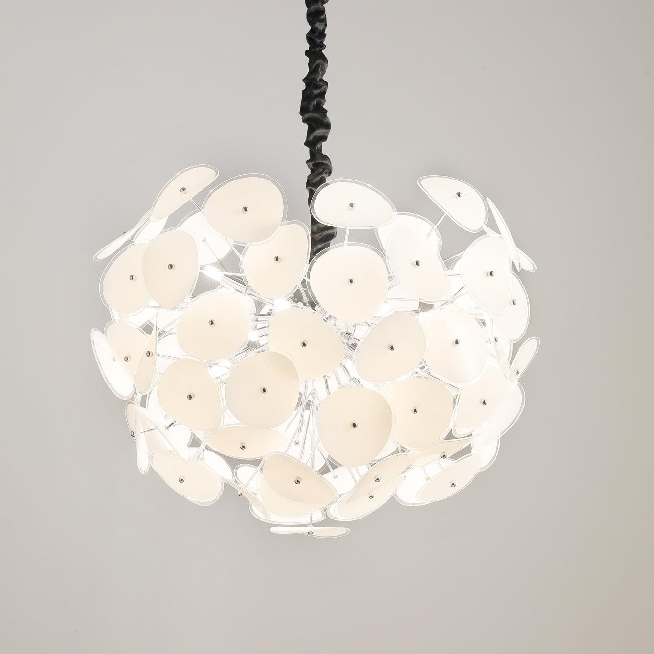 Aurora Glass Globe Chandelier With Sculptural Sphere Design