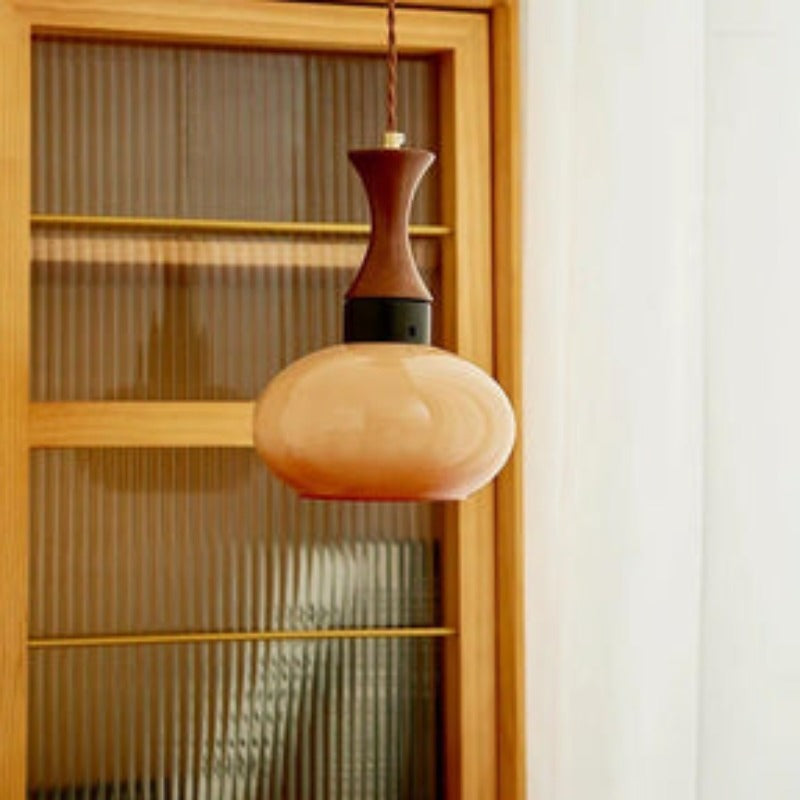 Vintage LED Glass Pendant Light For Living Room Ambiance