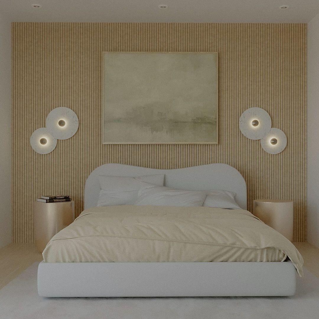 Layered Alabaster Disc Wall Lamp With Soft Glow For Living Room
