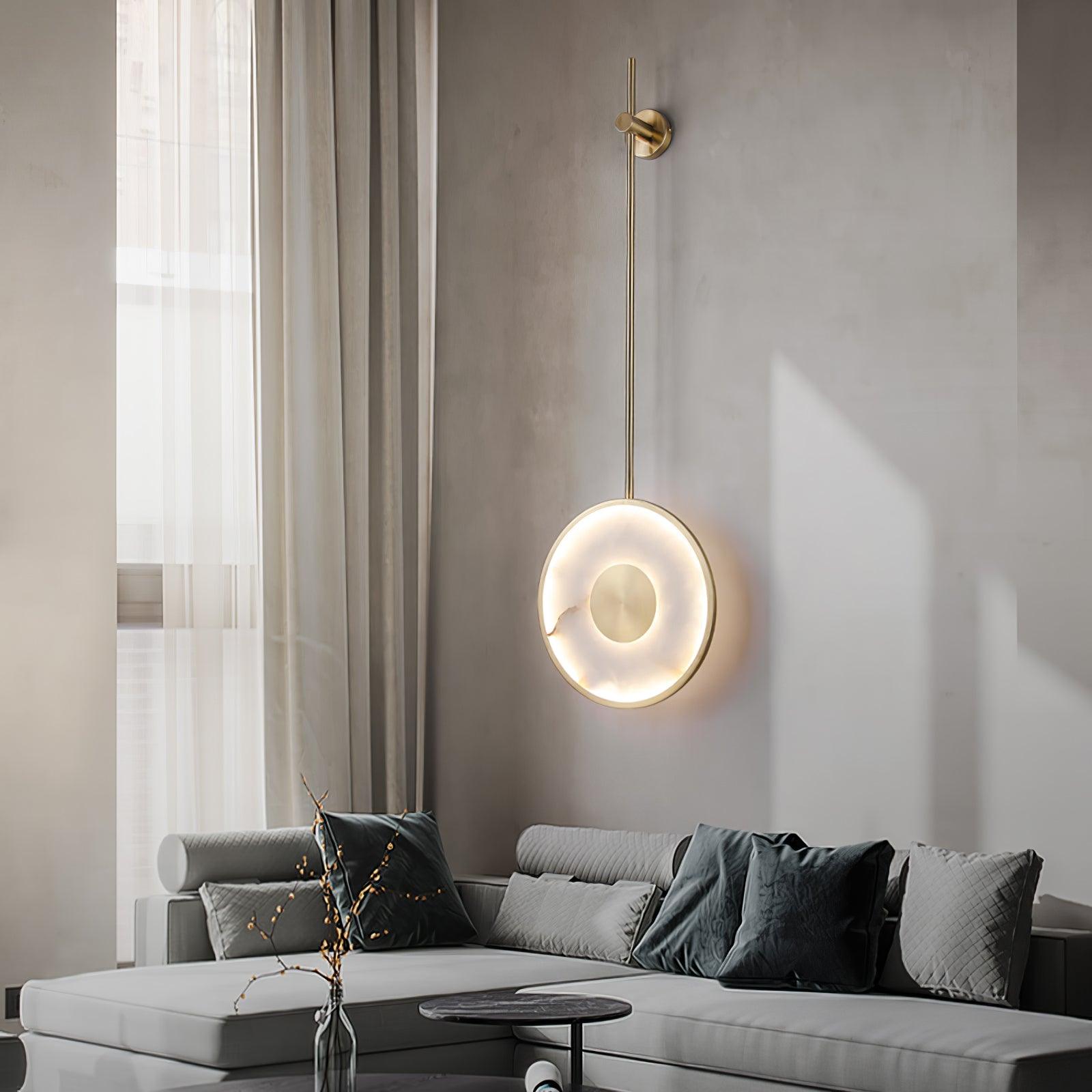 Alabaster Pendant Light With Warm Ambient Glow