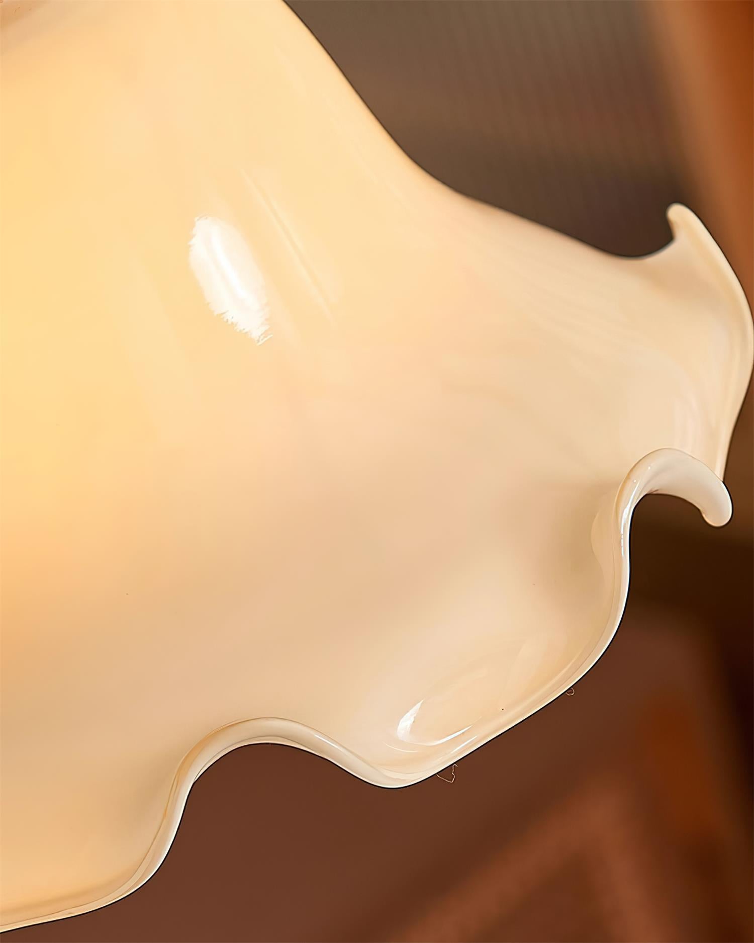 Walnut Wood Glass Pendant Lamp With Soft Glow