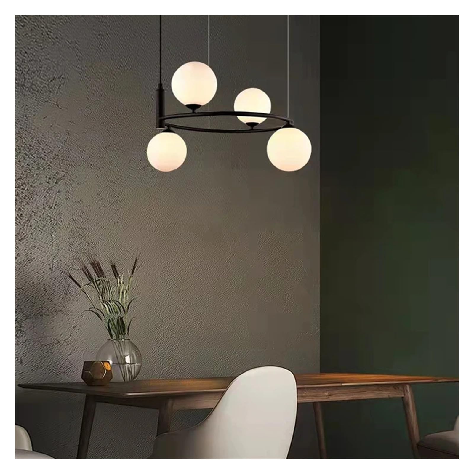 Nordic Ring Pendant Light With Premium Metal Glass Design