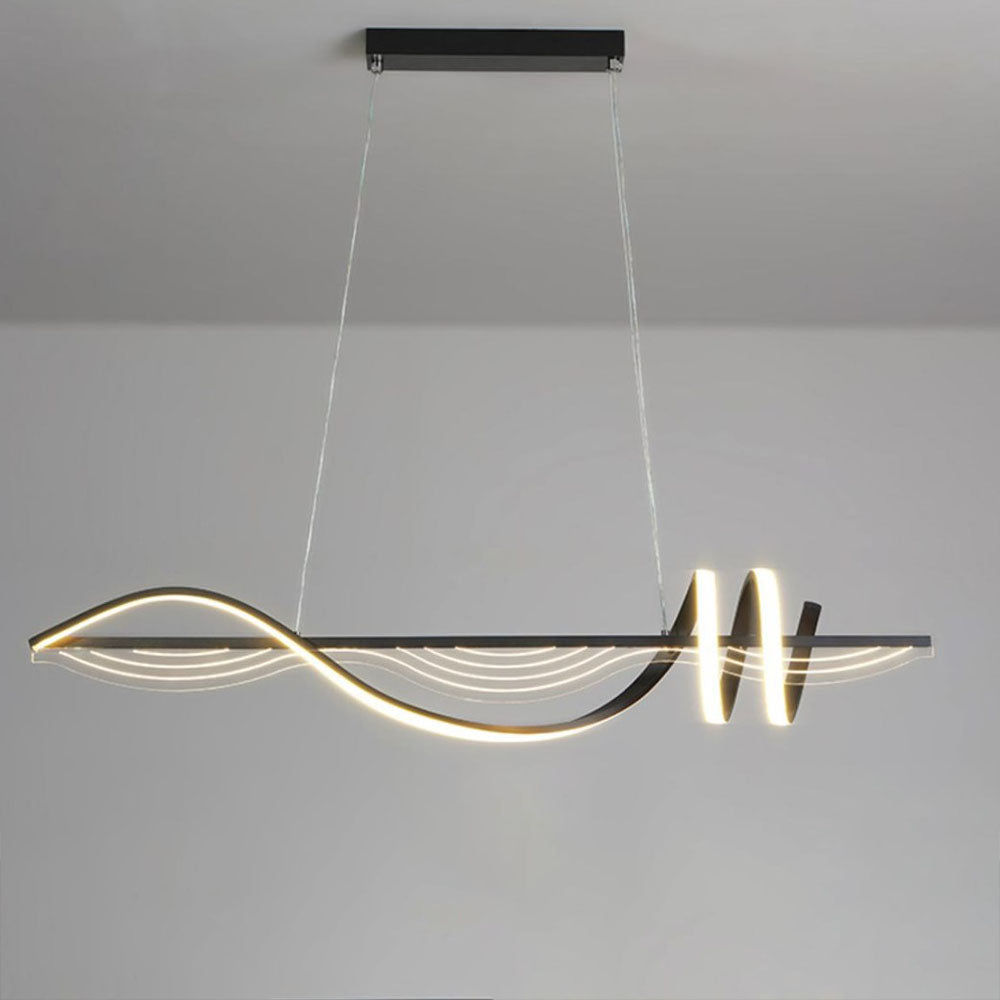 Contemporary Linear Metal Pendant Light For Elegant Lighting