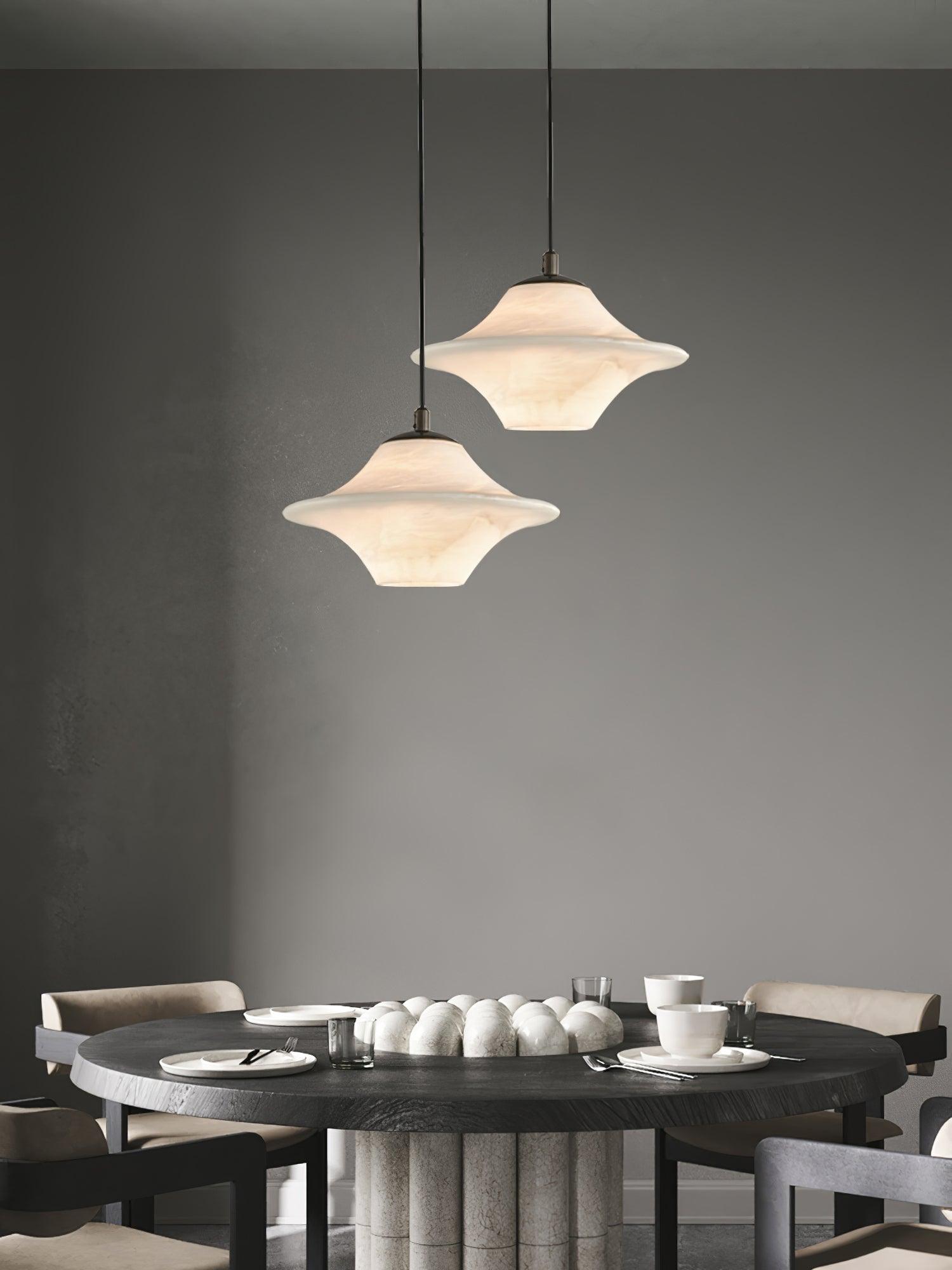 Elegant Alabaster Pendant Light For Warm Indoor Ambience