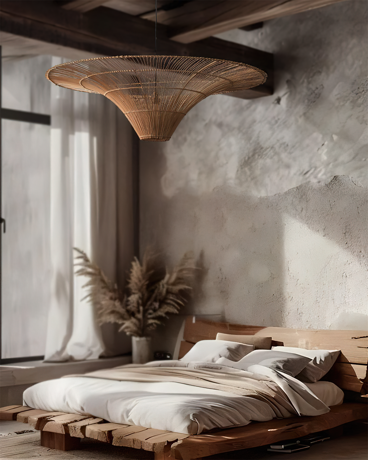 Handwoven Rattan Pendant Light With Cozy Ambience