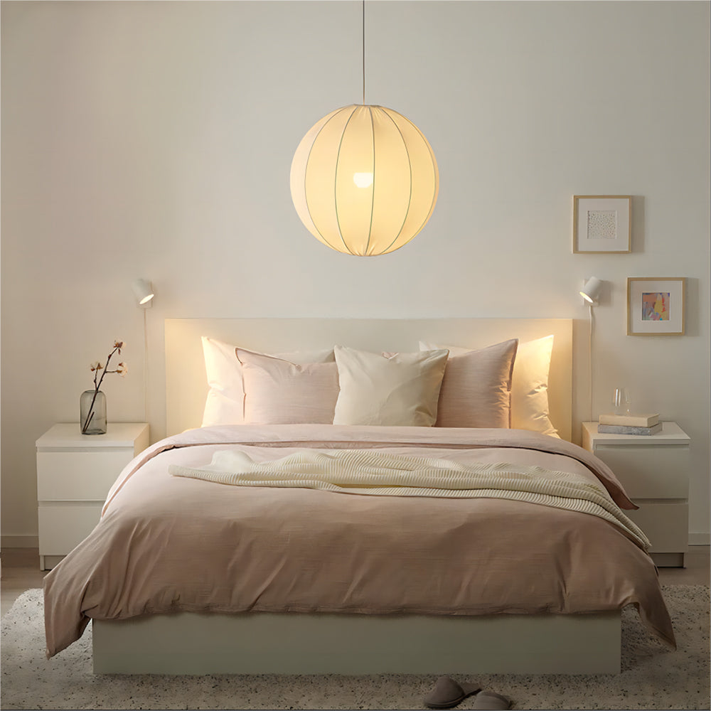 White Sphere Pendant Light Delivers Elegant Ambient Lighting