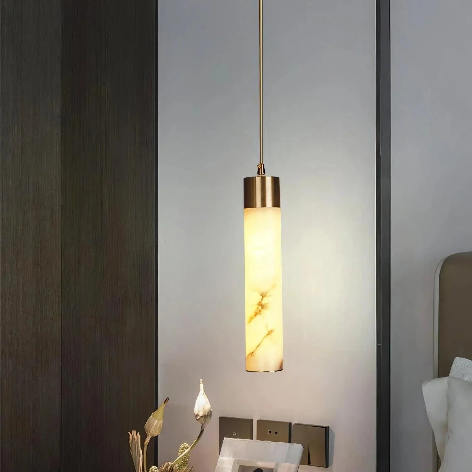 Alabaster Pendant Light With Soft Ambient Glow