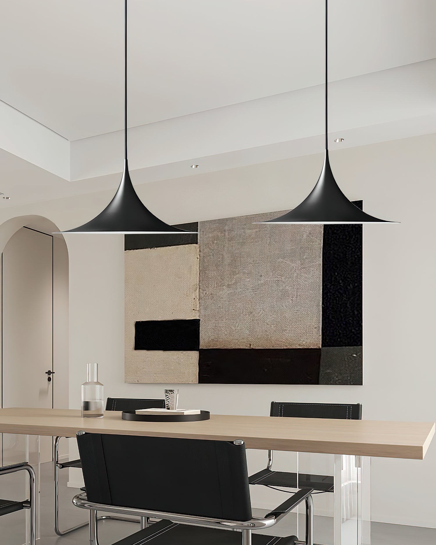 Pendant Lamp With Slim Neck For Elegant Dining Lighting