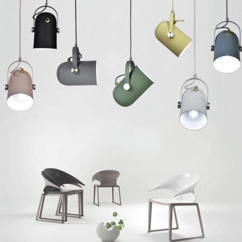 Rotatable Pendant Light With Adjustable Head For Dining Rooms