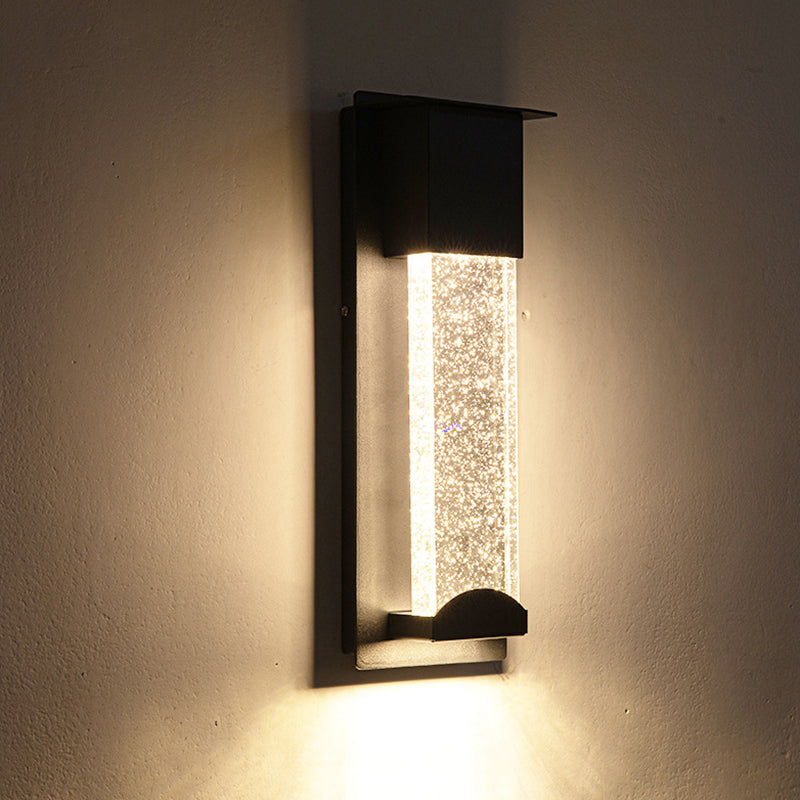 Crystal Bubble Waterproof Outdoor Wall Light With Sensor