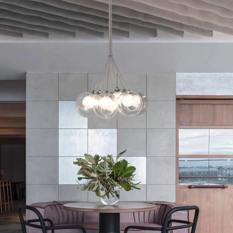 Modern Bubble Pendant Light for Ambient Living Spaces