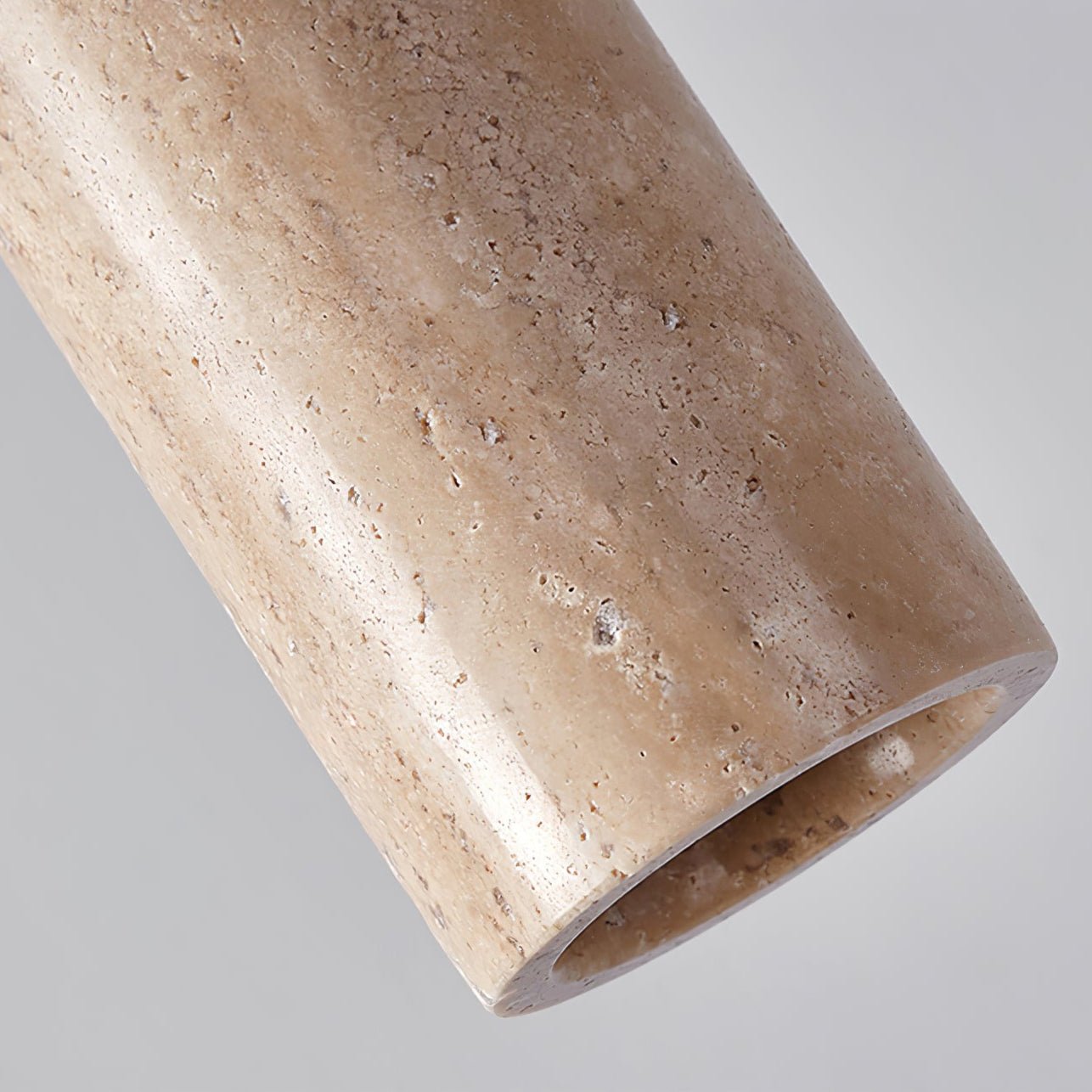 Travertine Pendant Light With Warm Ambient Glow