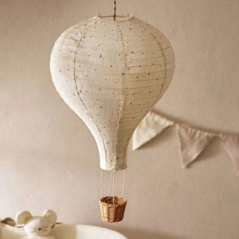 Aurora Modern LED Flush Mount Ceiling Light With White Fabric Shade