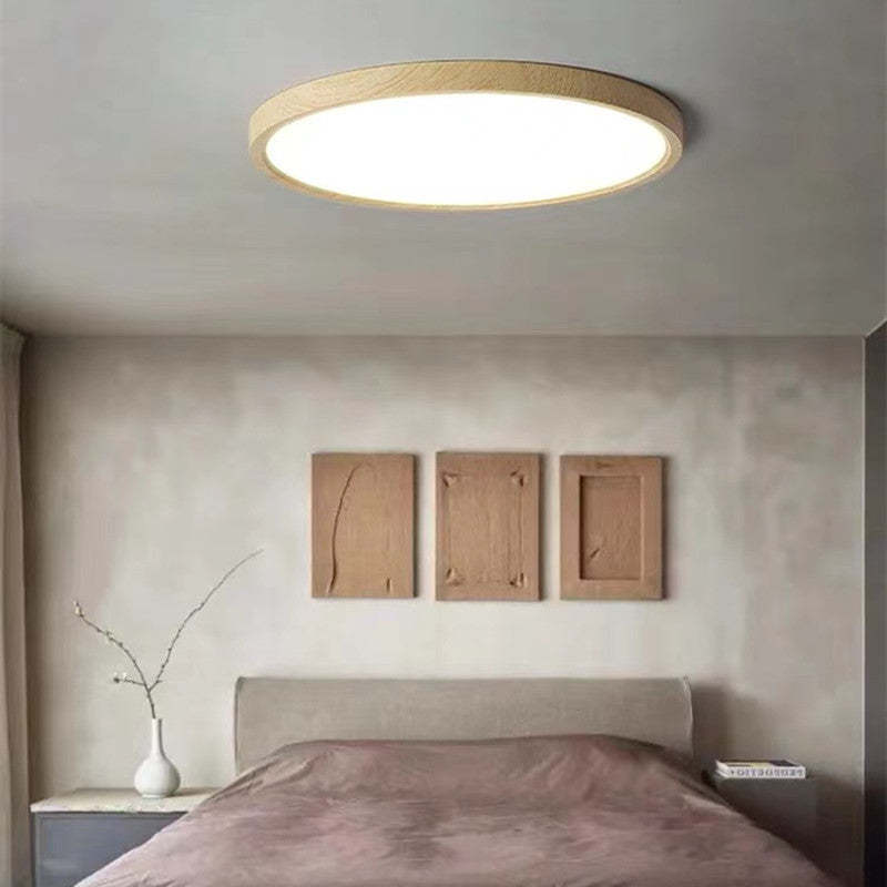 Wabi Sabi Wood Finish Ceiling Light
