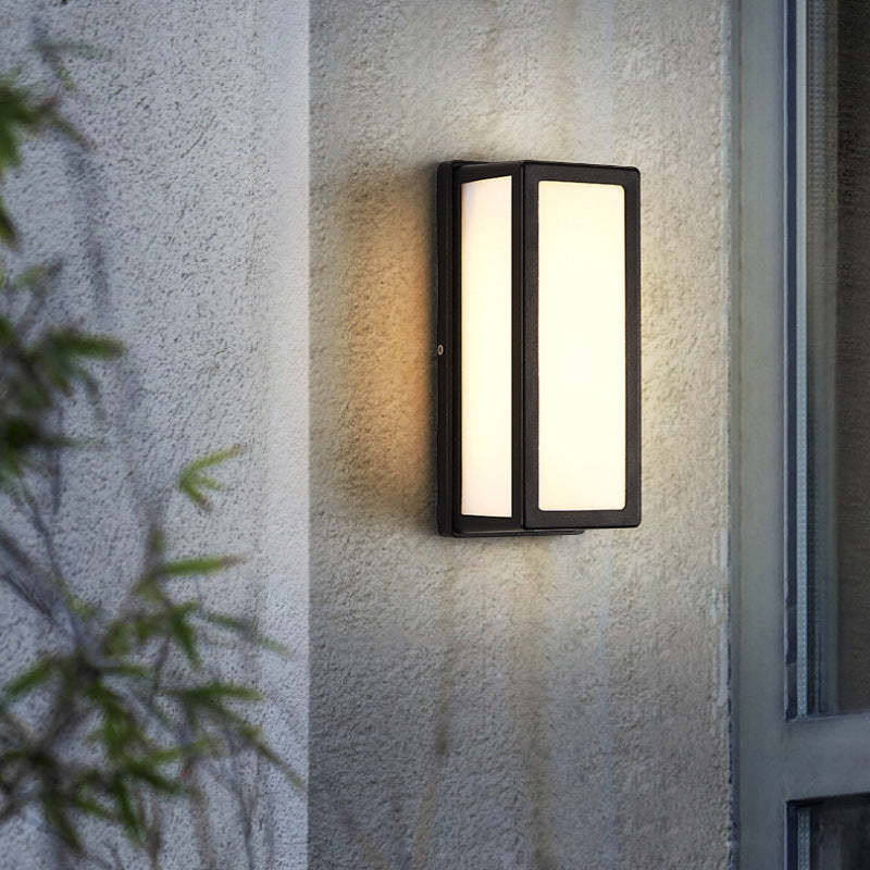 Black Metal Cross Outdoor Wall Light Waterproof IP65