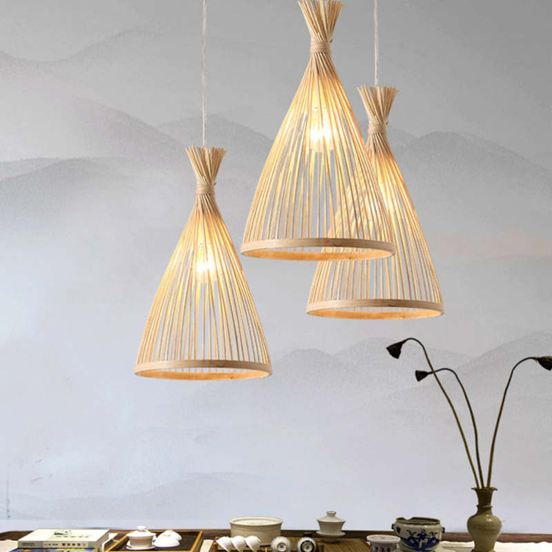 Premium Handwoven Rattan Pendant Light for Warm Ambience
