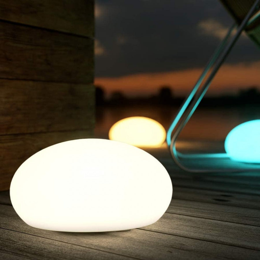 Pierre lumineuse solaire – Dalle LED multicolore pour jardin