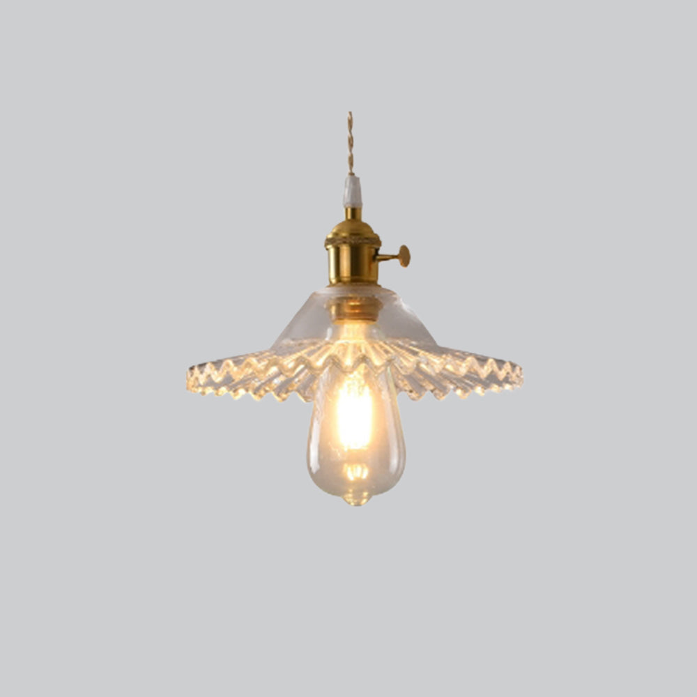 Art Deco Brass Glass Pendant Light Timeless Elegance