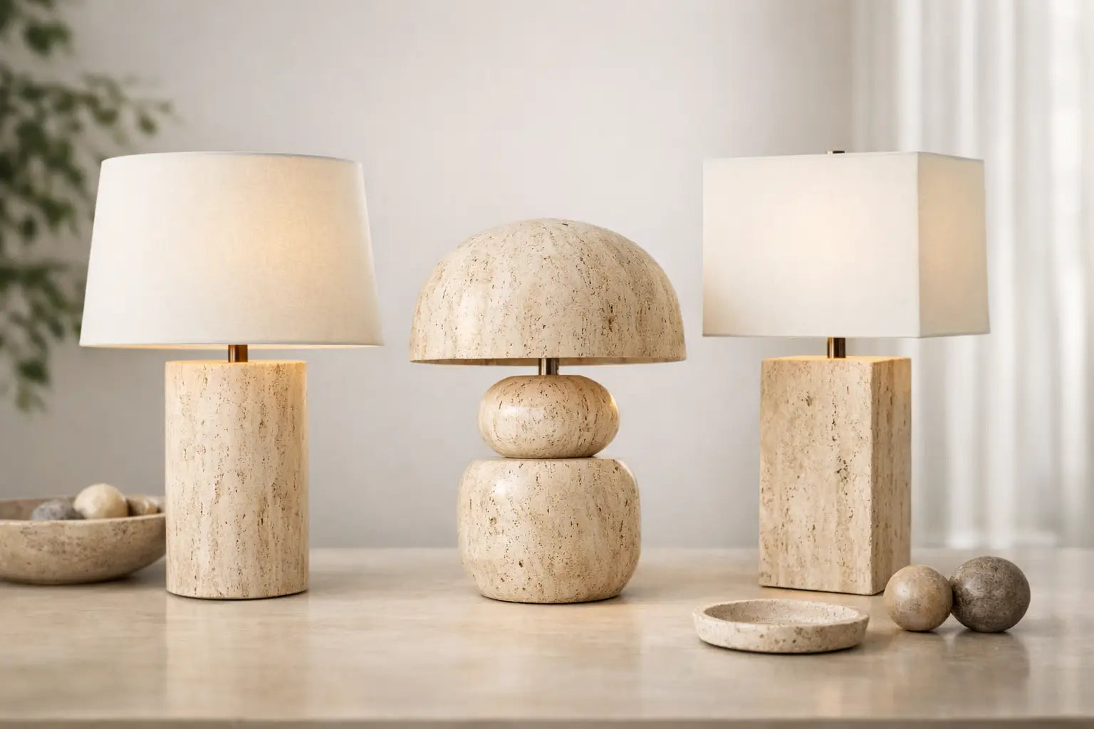 Travertine Table Lamp Style Guide