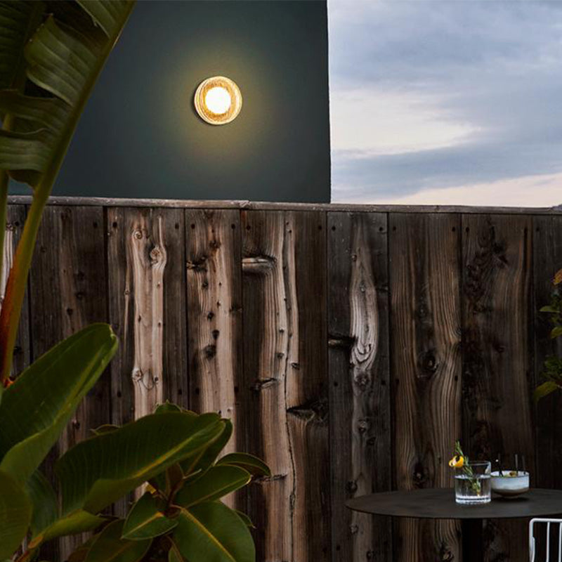 Mini Bubble Glass Outdoor Wall Light With Warm Glow