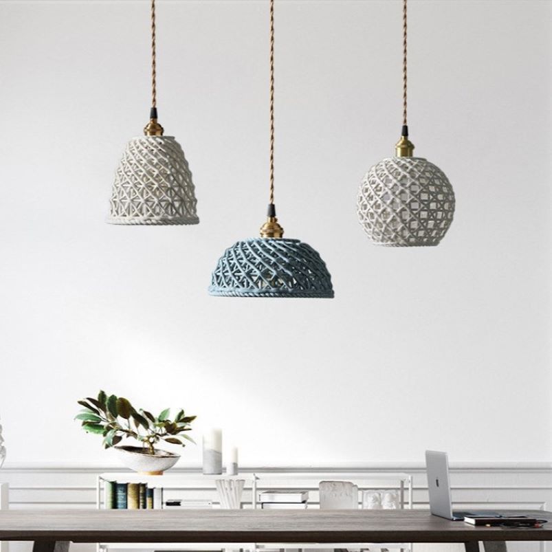 Blue White Modern LED Pendant Light For Ambient Glow