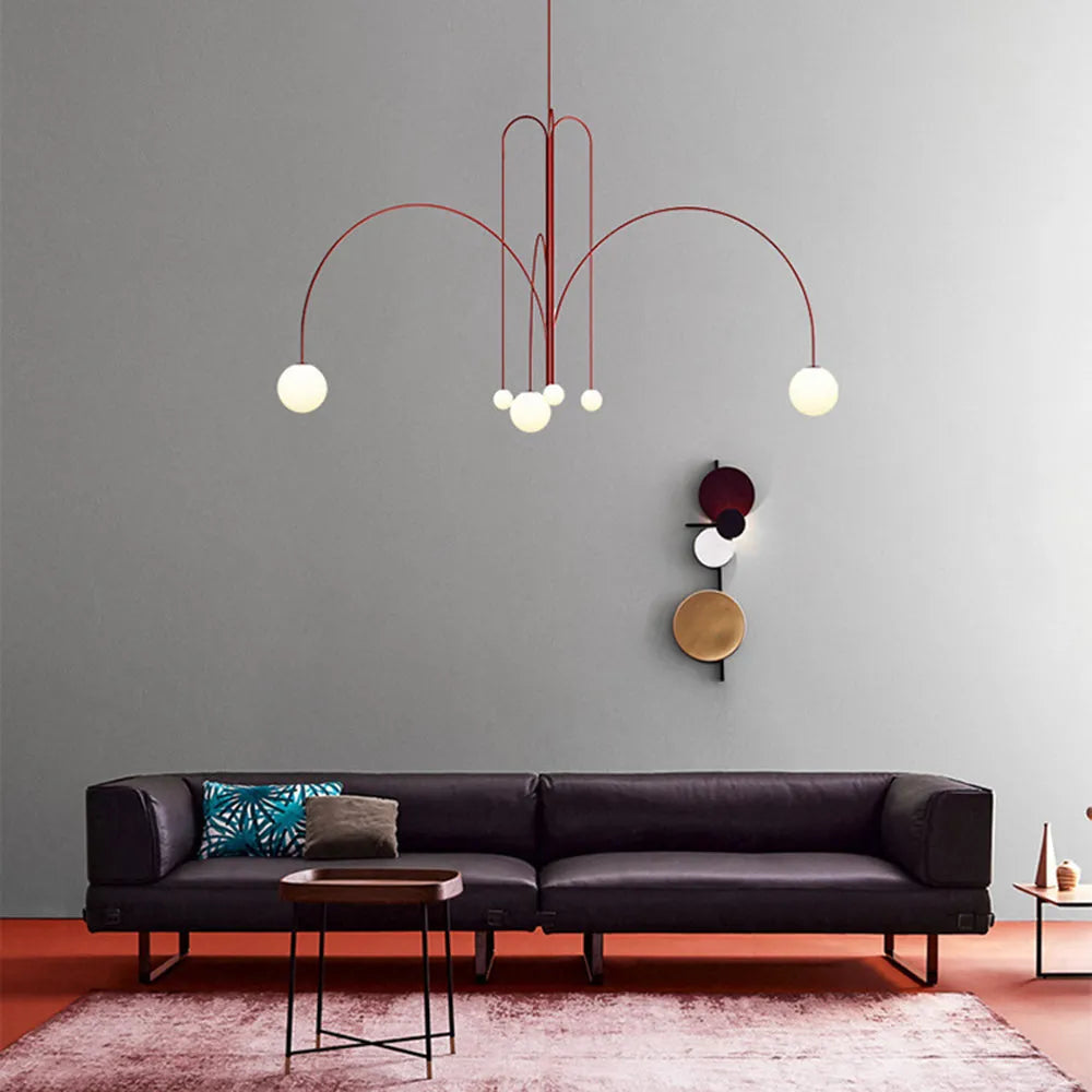 Monica Glass Bubble Pendant Light Delivers Warm Ambience