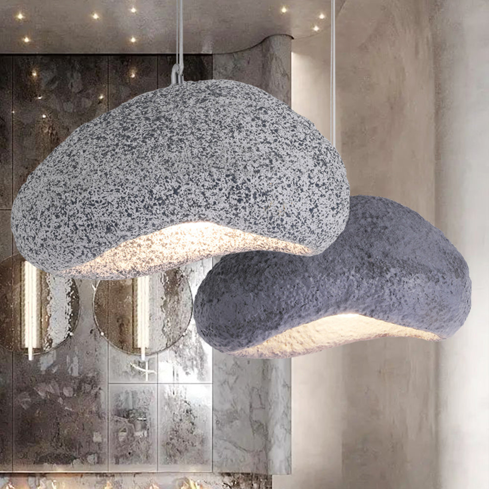Bread Shape Resin Pendant Light With Dual Color Options