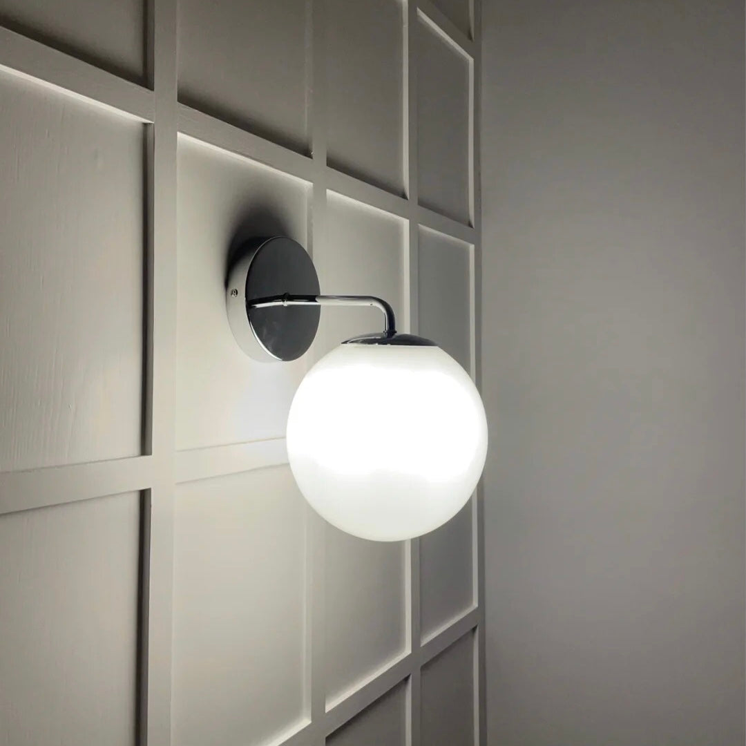 French Style Glass Wall Light For Bathroom And Bedroom