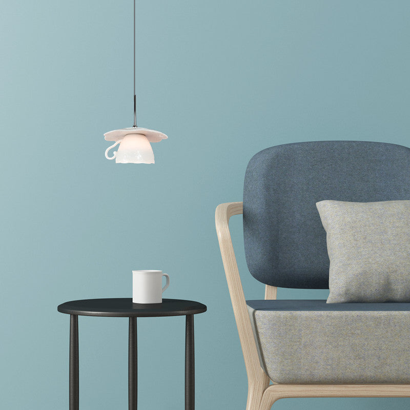 Ceramic Pendant Light for Living Room With Warm Glow