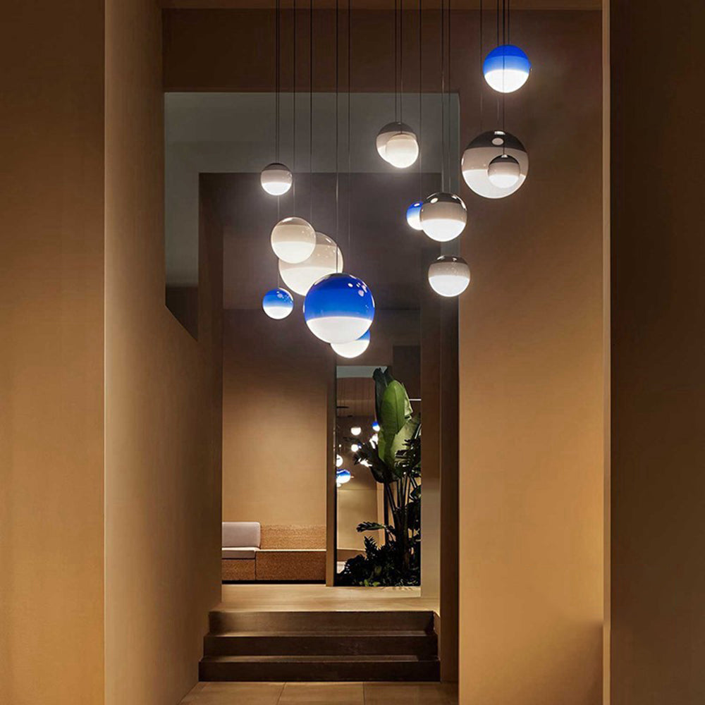 Colorful Glass Pendant Light For Vibrant Living Rooms