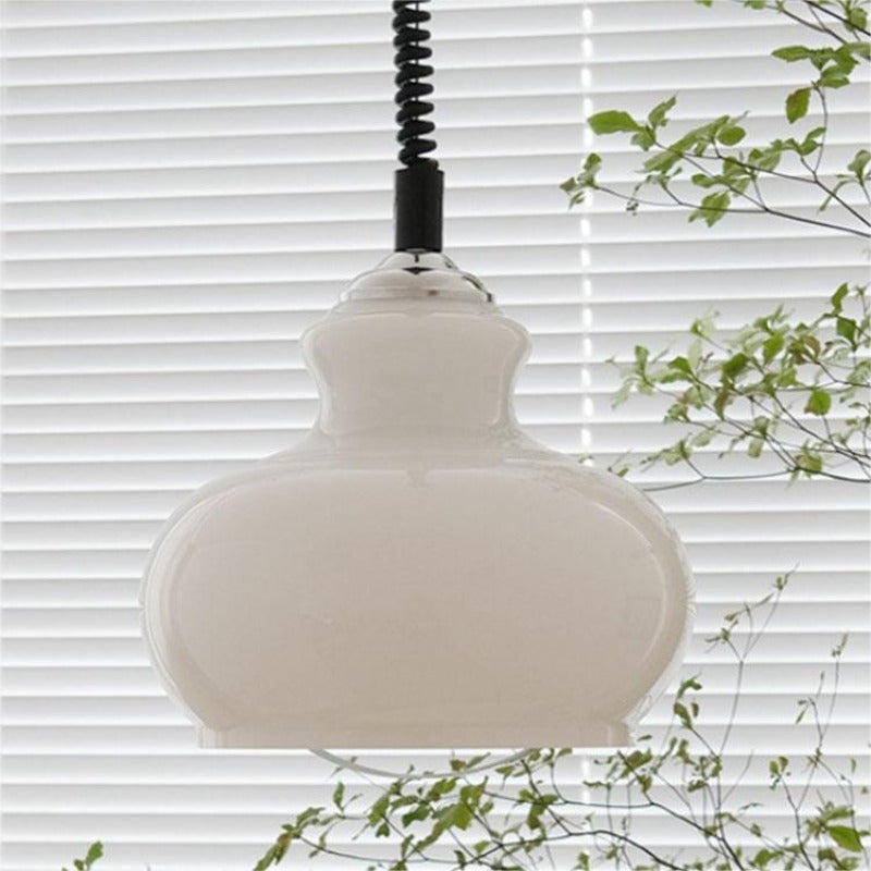 Green Retro Pendant Light For Living Room Ambient Glow