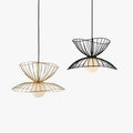 Modern Metal Pendant Light for Kitchen Island Gold and Black