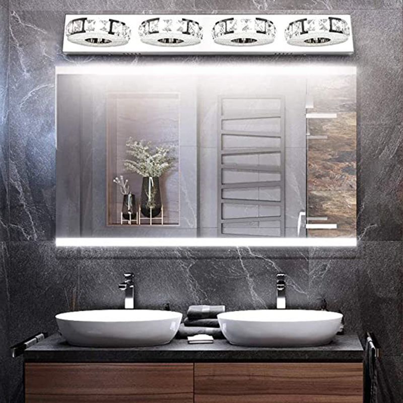 Silver Cylindrical Metal Wall Light For Indoor Use