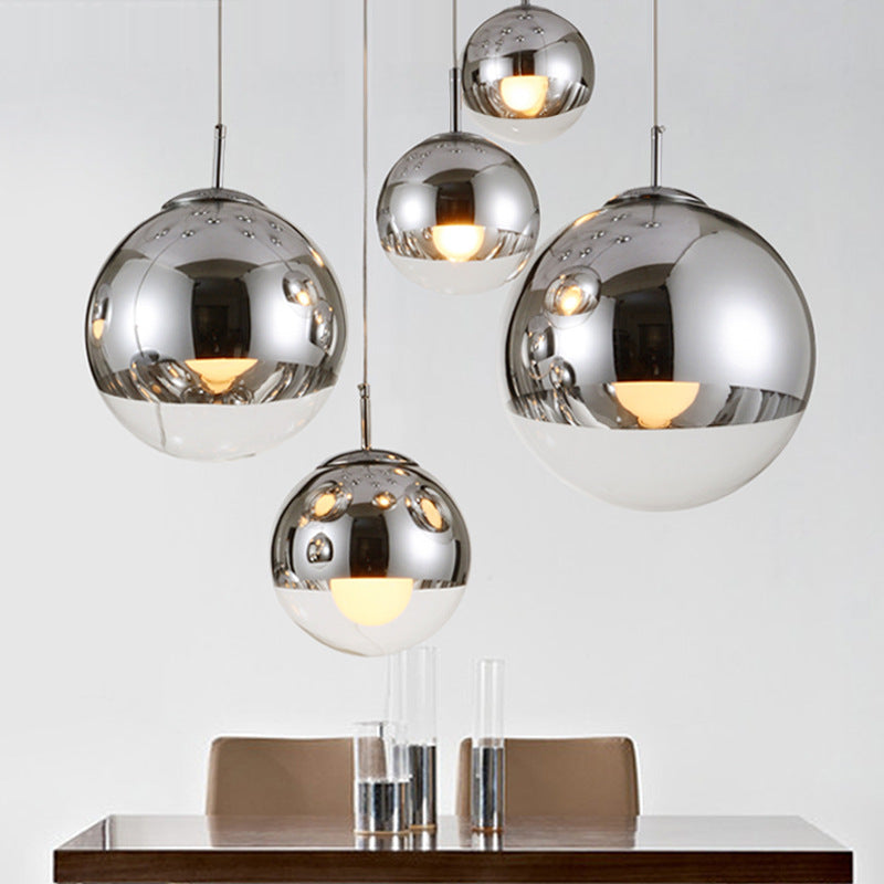 Industrial Glass Pendant Light for Living Room Ambience