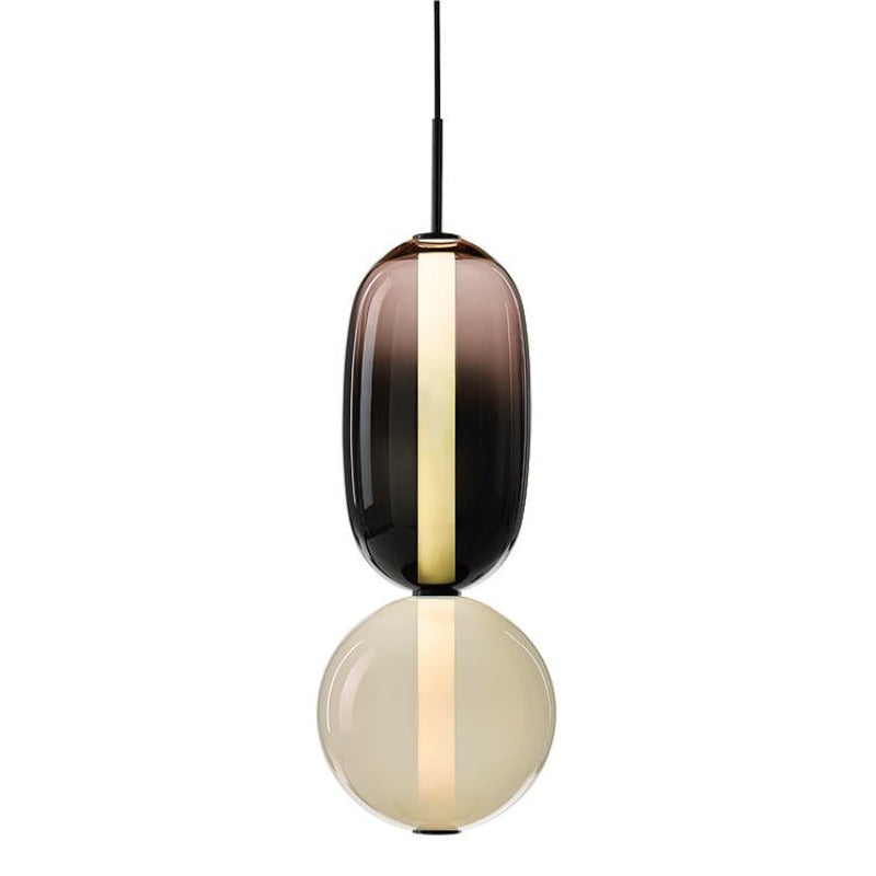 Candied Glass Pendant Light For Warm Dining Ambience