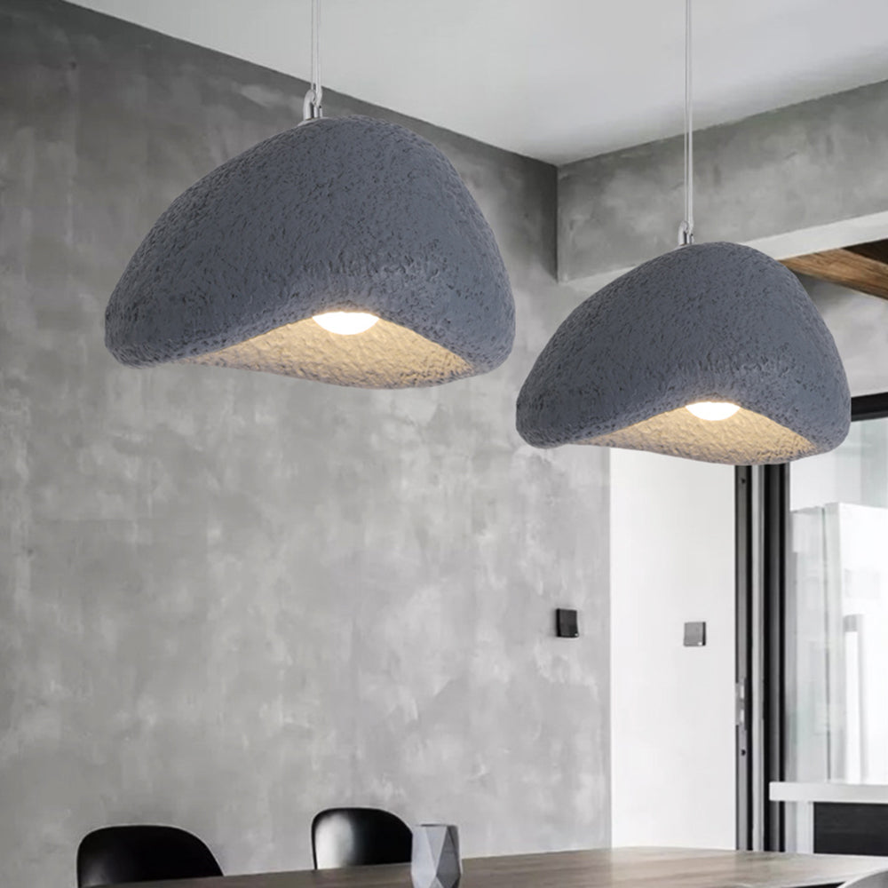 Bread Shape Resin Pendant Light With Durable Shade