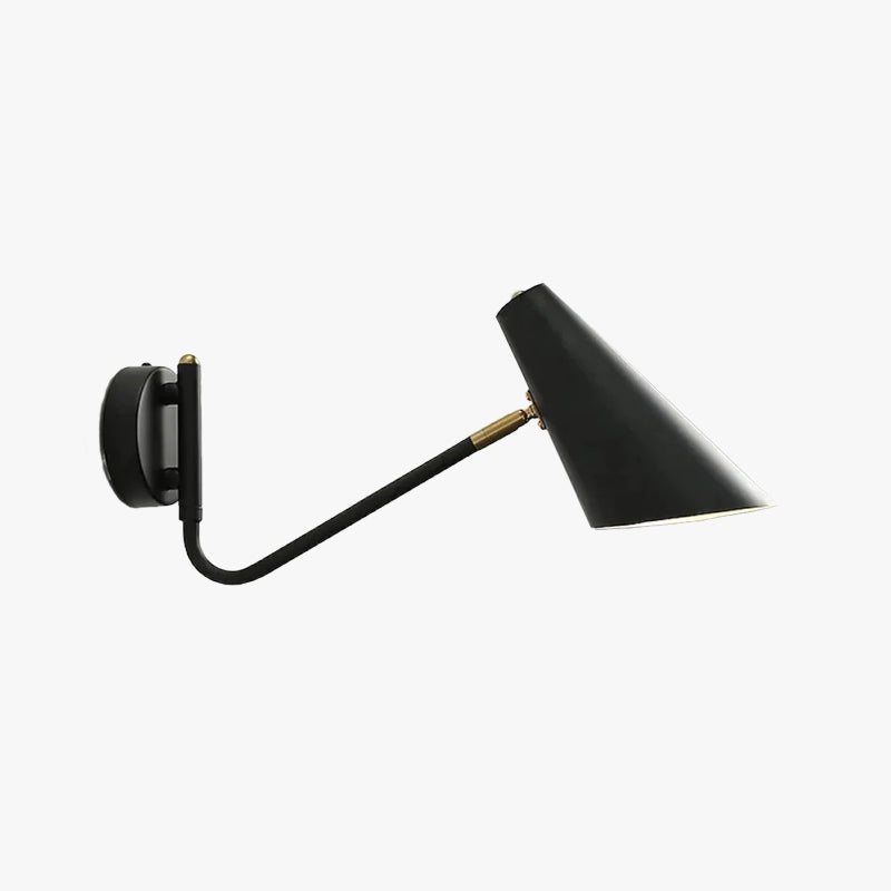 Aurora Rotatable Wall Light In Black White And Gold For Bedroom