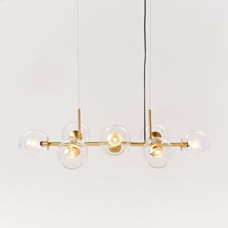 Glass Globe Pendant Light for Ambient Living Room Ambiance