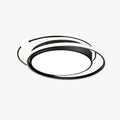 Nova Orbit Multi Ring Flush Mount Ceiling Light Black Gold