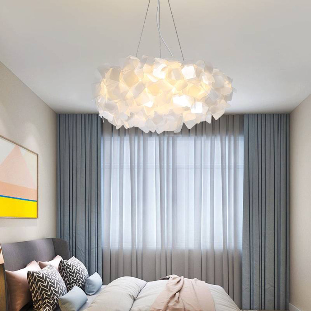 Floral Pendant Light With Soft Glow In Six Colors