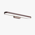 Curved Mirror Front Metal Wall Lamp Modern Black Coffee Finish