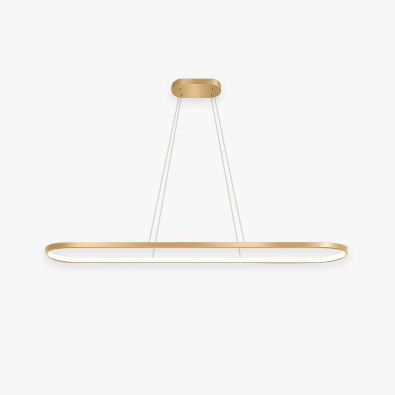 Oval Minimalist Pendant Light With Warm Glow